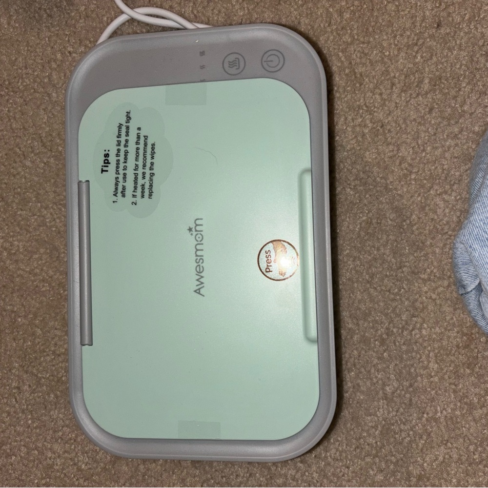 Awesmom Baby Wipes Warmer in Mint Green